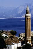 Fluted minaret at Antalya, Turkey