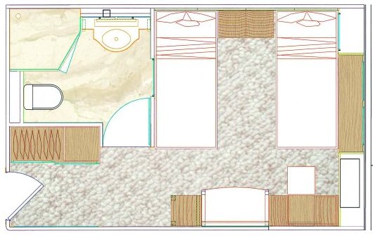 Treasures Of South Italy and Malta- Twin Cabin Plan